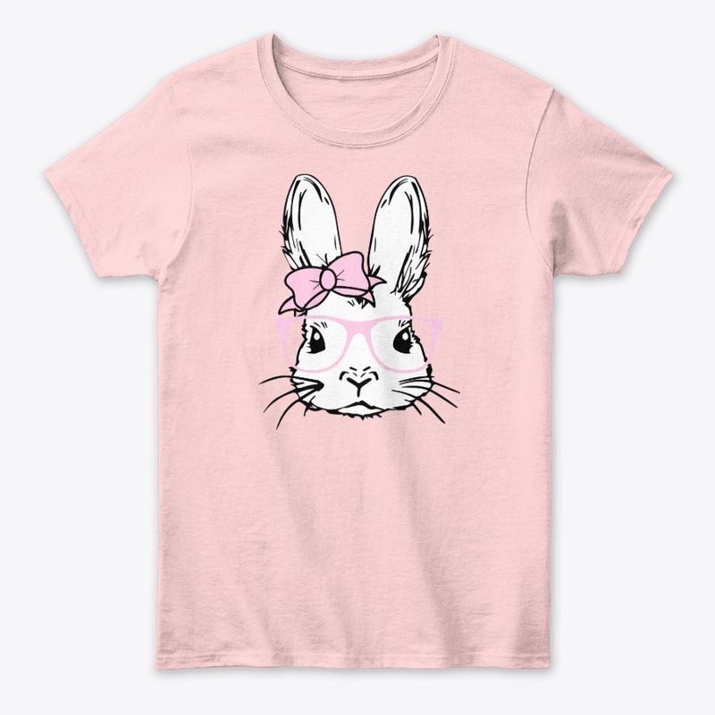  Hipster Bunny Rabbit Pink Glasses