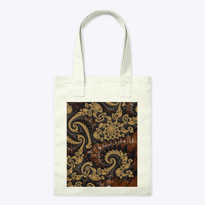 Golden Chocolate Spiral -  Fractal Art