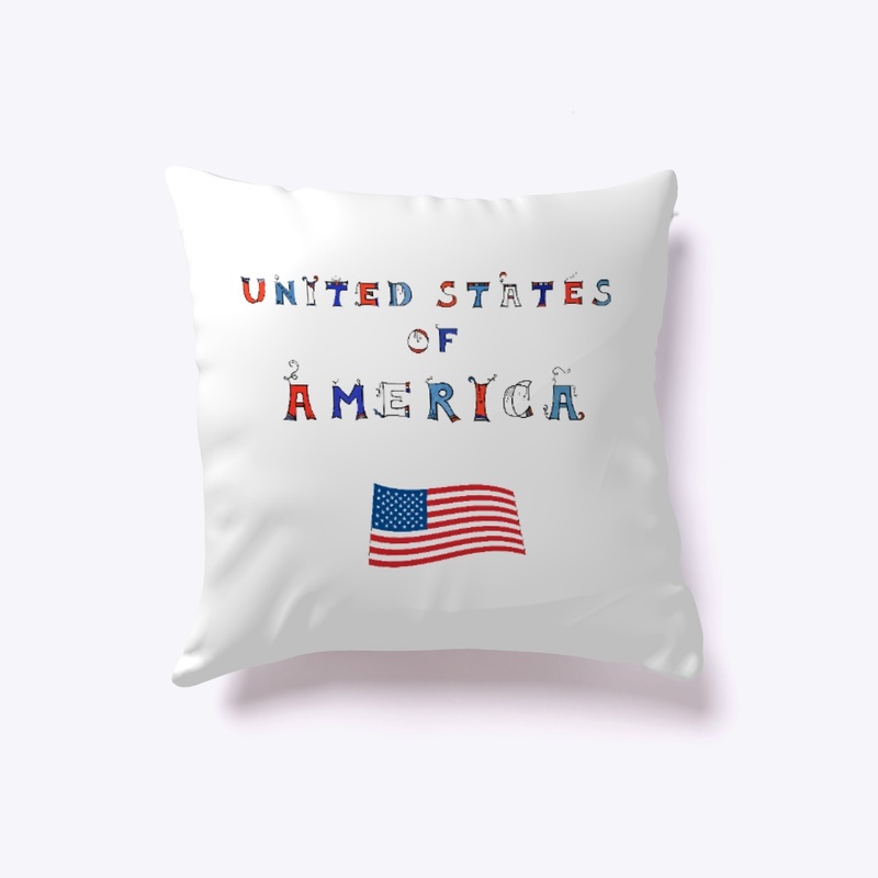United States of America Word Art