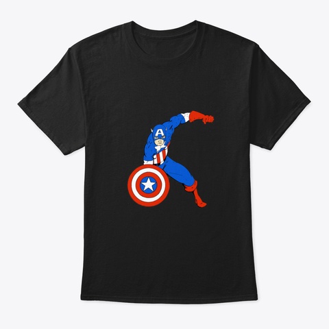 Happy 4 Th Of July! Black T-Shirt Front