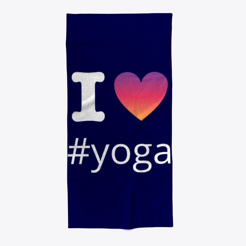I Love Yoga Design With Insta Hashtag