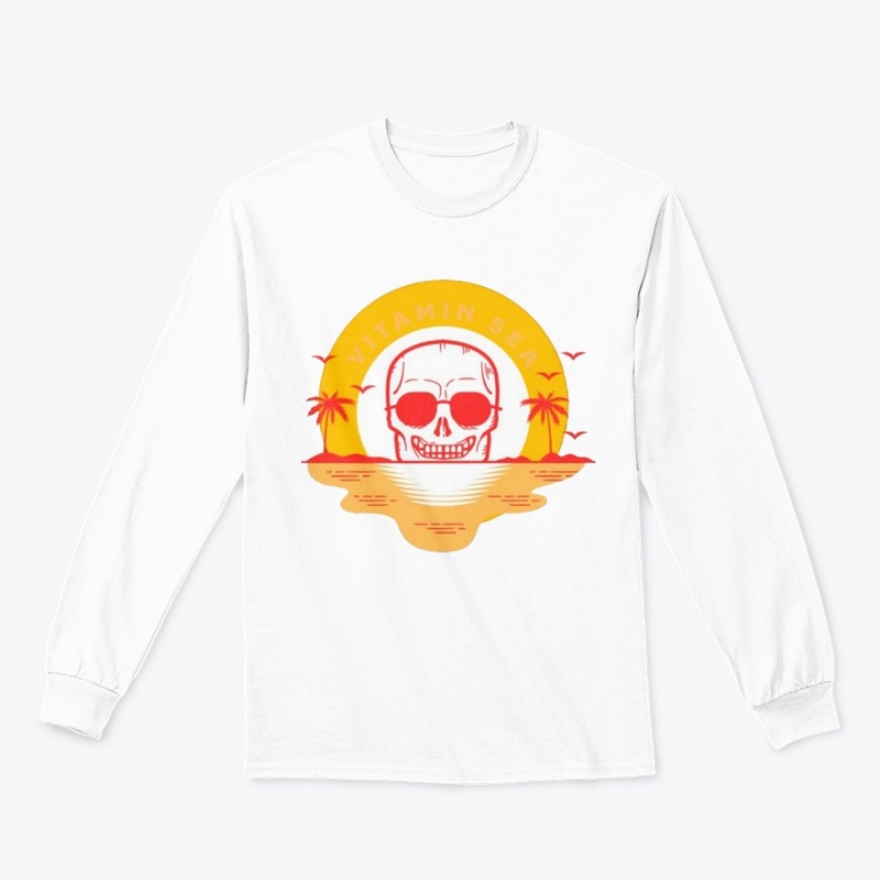 Sunset with skull