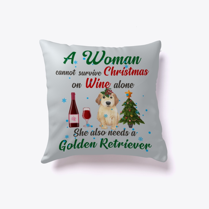 Survive Xmas On Golden Retriever, Wine