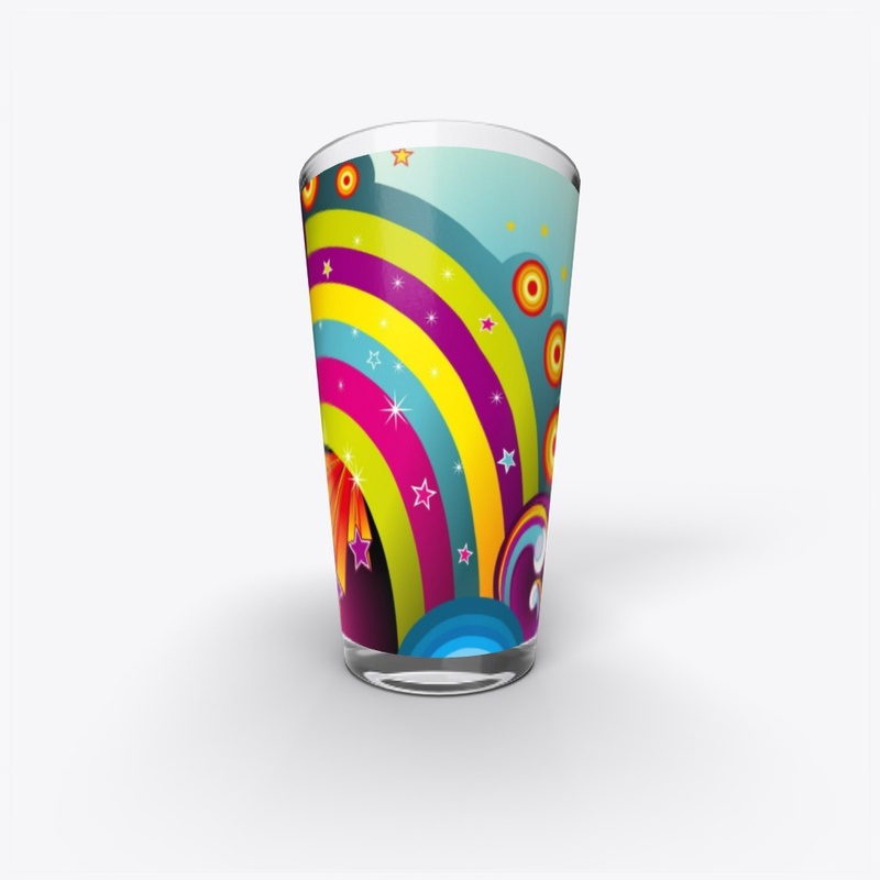Groovy Baby!  Rainbow colors!