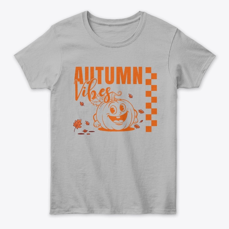 FUNNY AUTUMN VIBES CUTE PUMPKIN