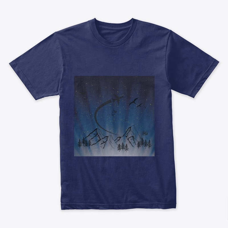 mountains with the moonlight