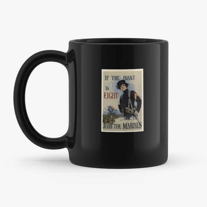 If You Want to Fight - Black Mug