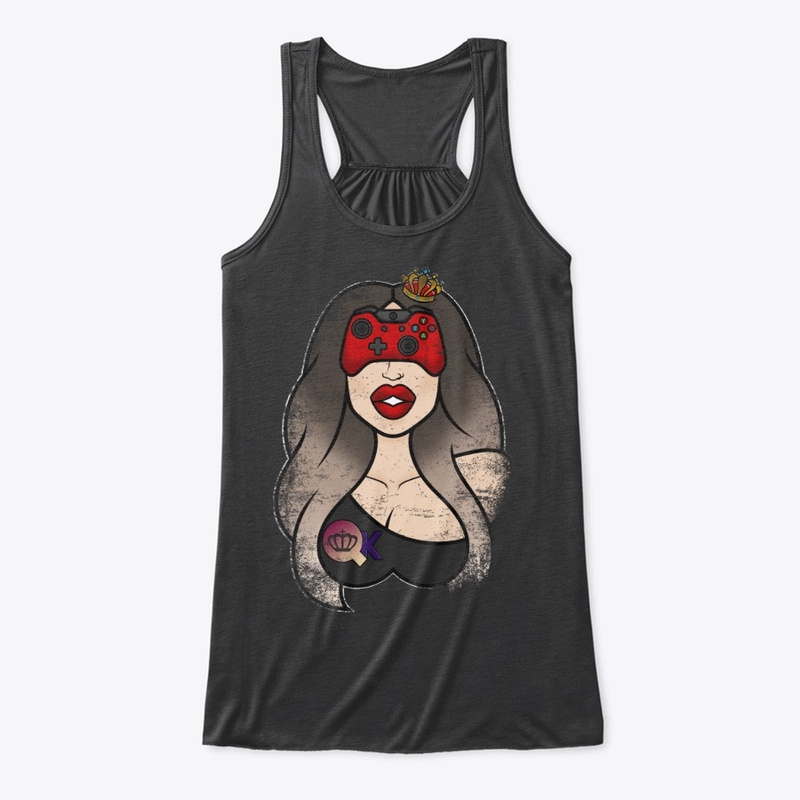 QueenieKris Game Queenie Logo Distressed