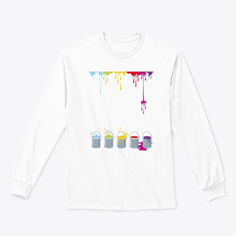 colored paint cans