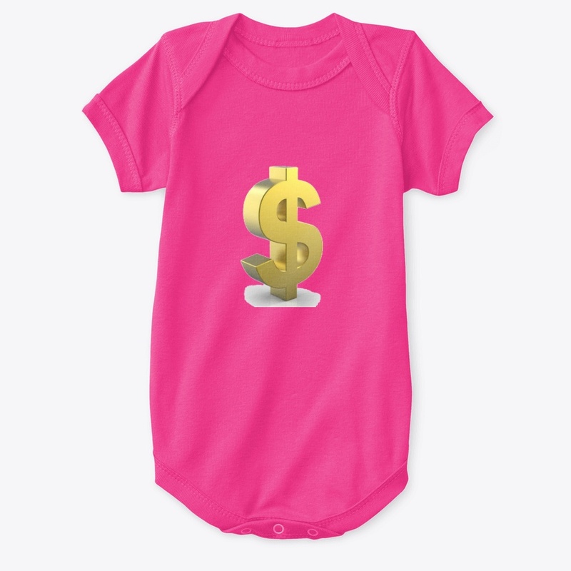 DOLLAR design Baby Premium Onesie