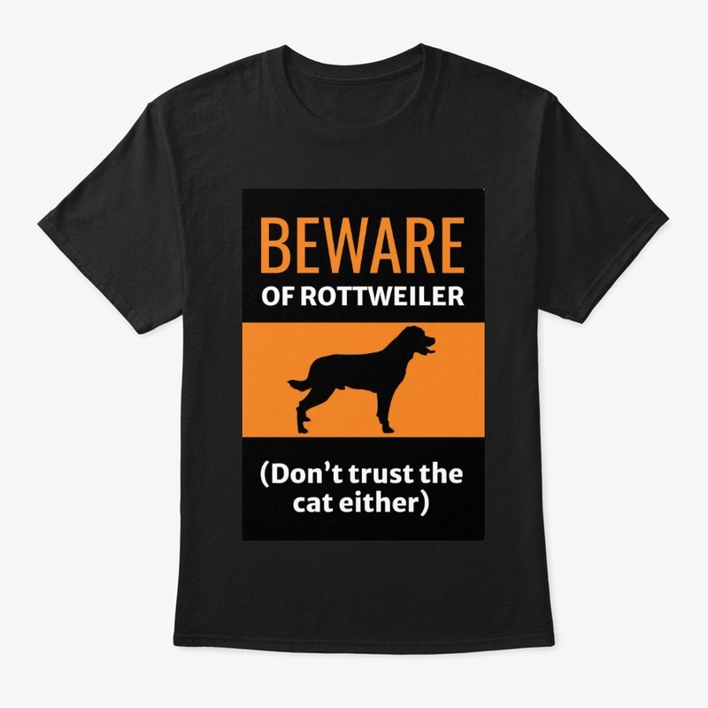 Beware of Rottweiler & Cat