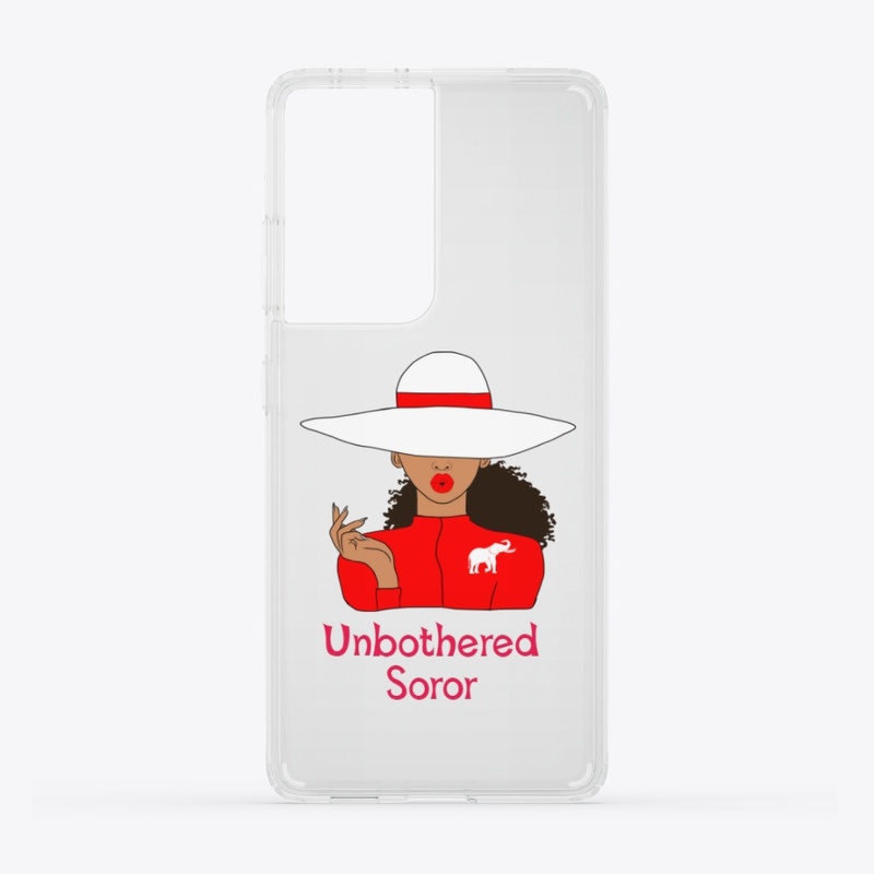 Red and White Unbothered Soror 