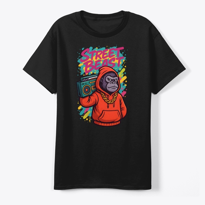 Street Beast Gorilla Hoodie Tee