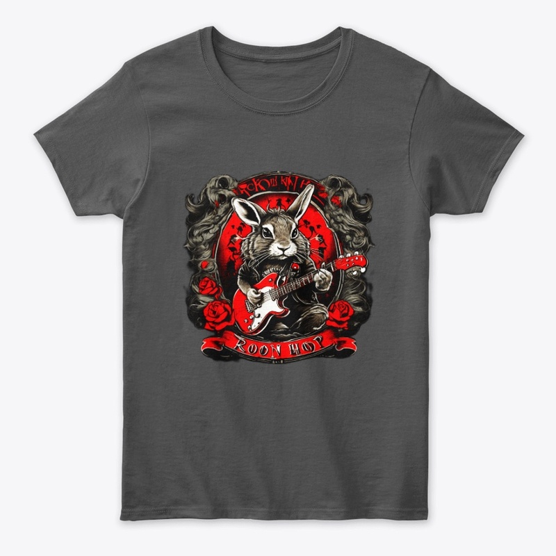 Rock N Roll Hop TShirt Design Tiger face