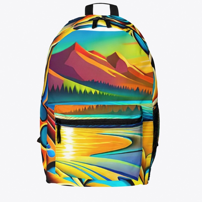 Abstract art all-over print 