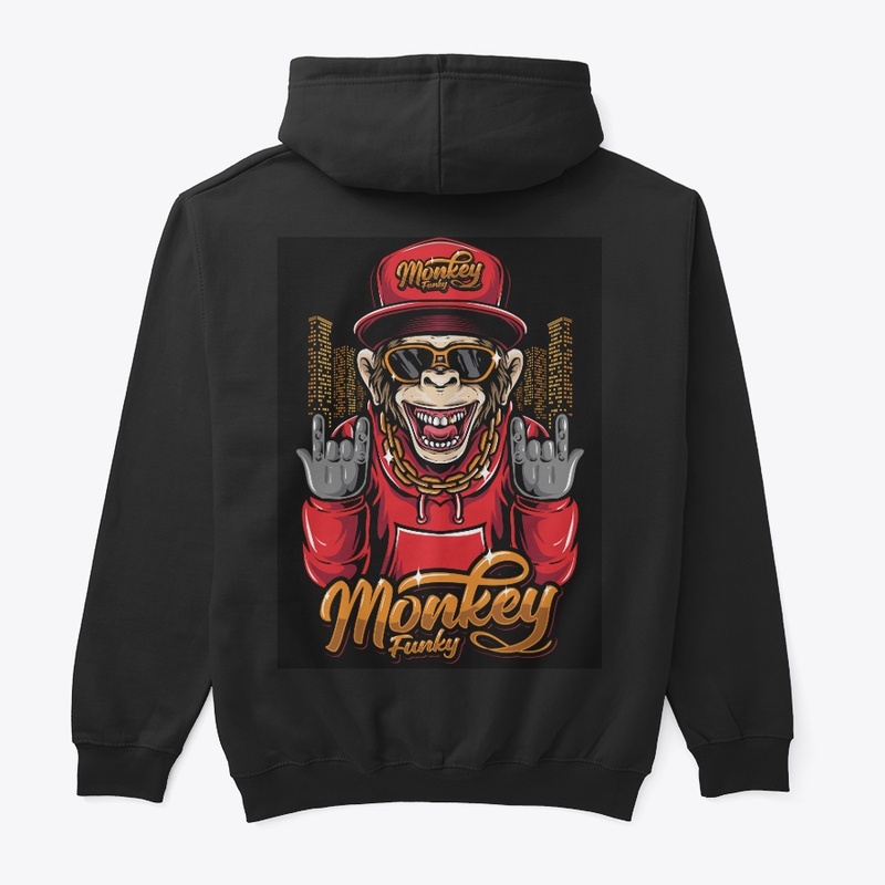 Classic monkey funky Pullover Hoodie