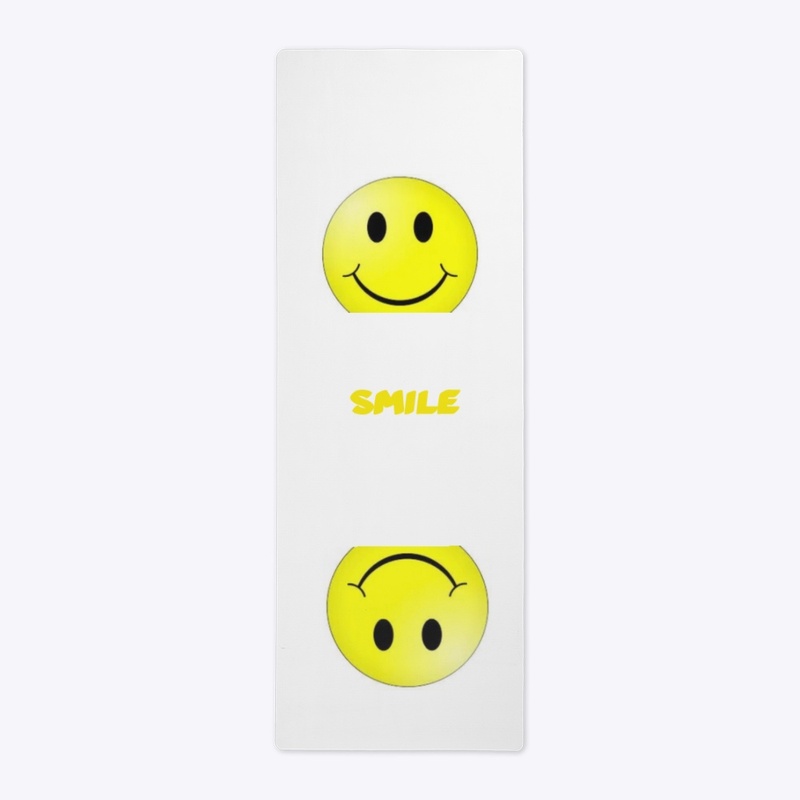 Smile|yoga mat|peach.Inc