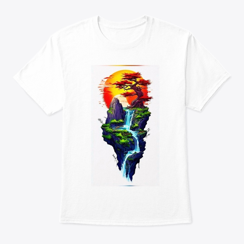 Elegant Waterfall Wall Art Design