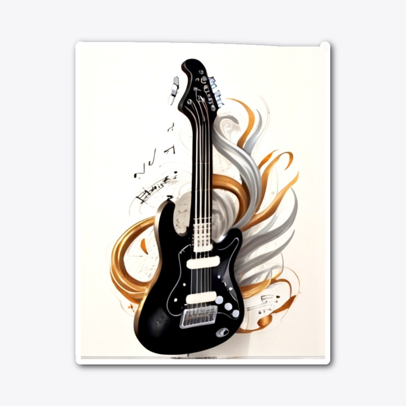 Guitar T-shirt Design 