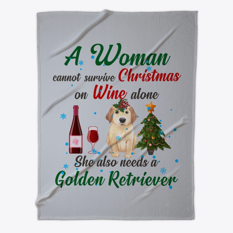 Survive Xmas On Golden Retriever, Wine