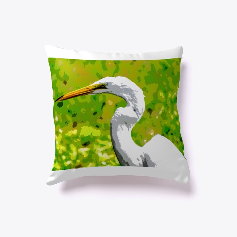 Egret Fishing by Michelle