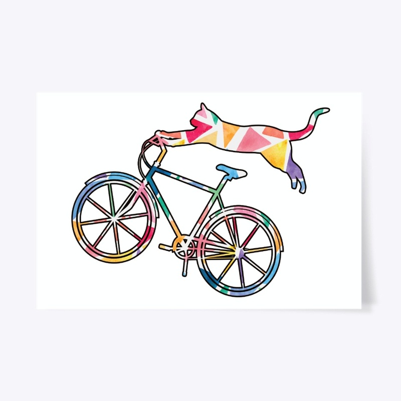 Cat Bicycle Kitten Gifts For Cyclists