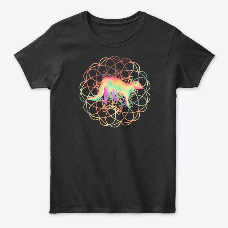 Colorful Animal Mongoose Cute Fun Design