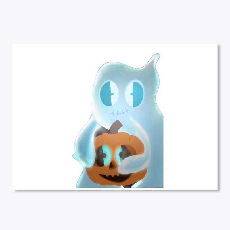 Lil Blue Ghost Sticker 
