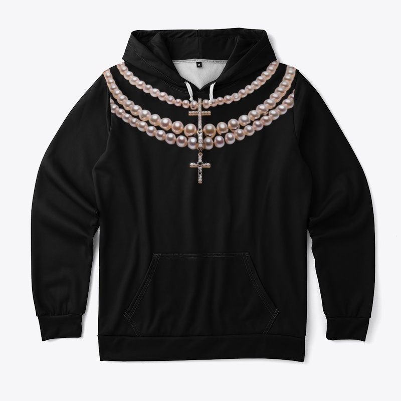 Glam Hoodie: Clutch My Pearls