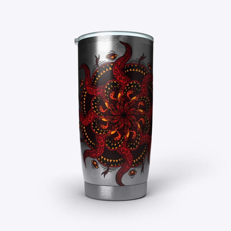 Spooky tentacle mandala