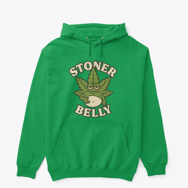 Stoner Belly Funny Chill Vibes Tee