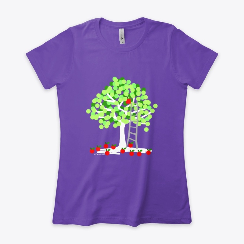 apple tree by night