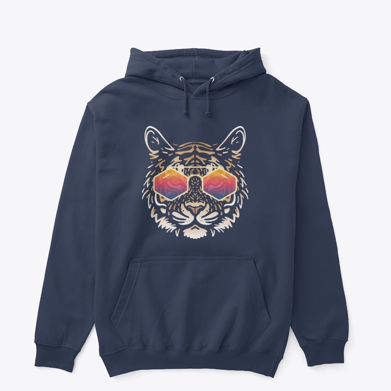 Cute Tiger in Sunglasses (Colored+sg03)