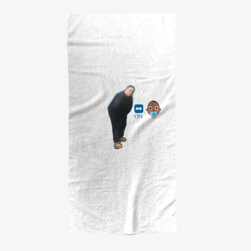 ON BABY BEACH TOWEL