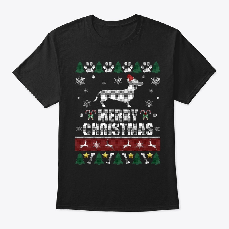 Ugly Christmas Sweater Dachshund Dog fit