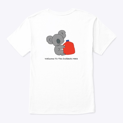 Borg X Koala White T-Shirt Back