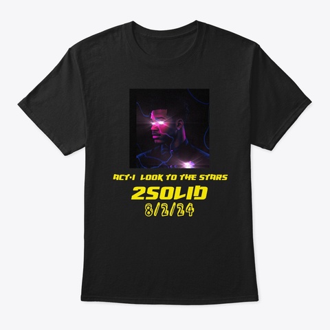 2 Solid Act 1 Shirt Black Camiseta Front