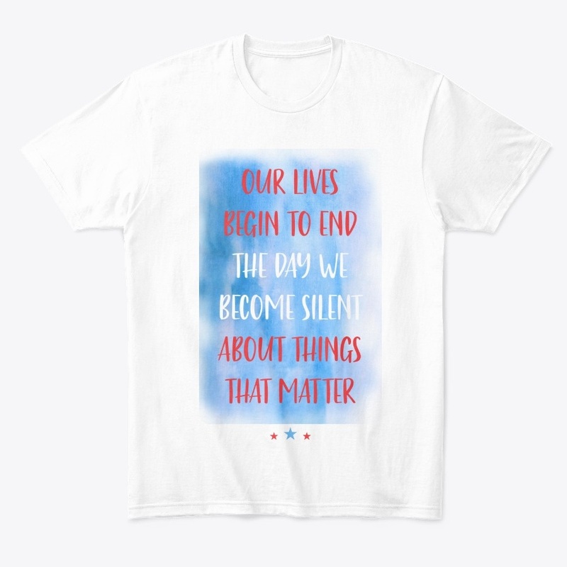 Speak up for the things which matter.