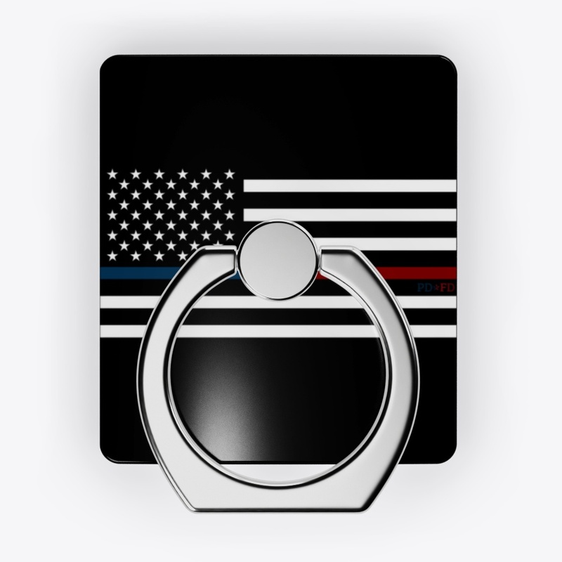 Horizontal Blue and Red Flag