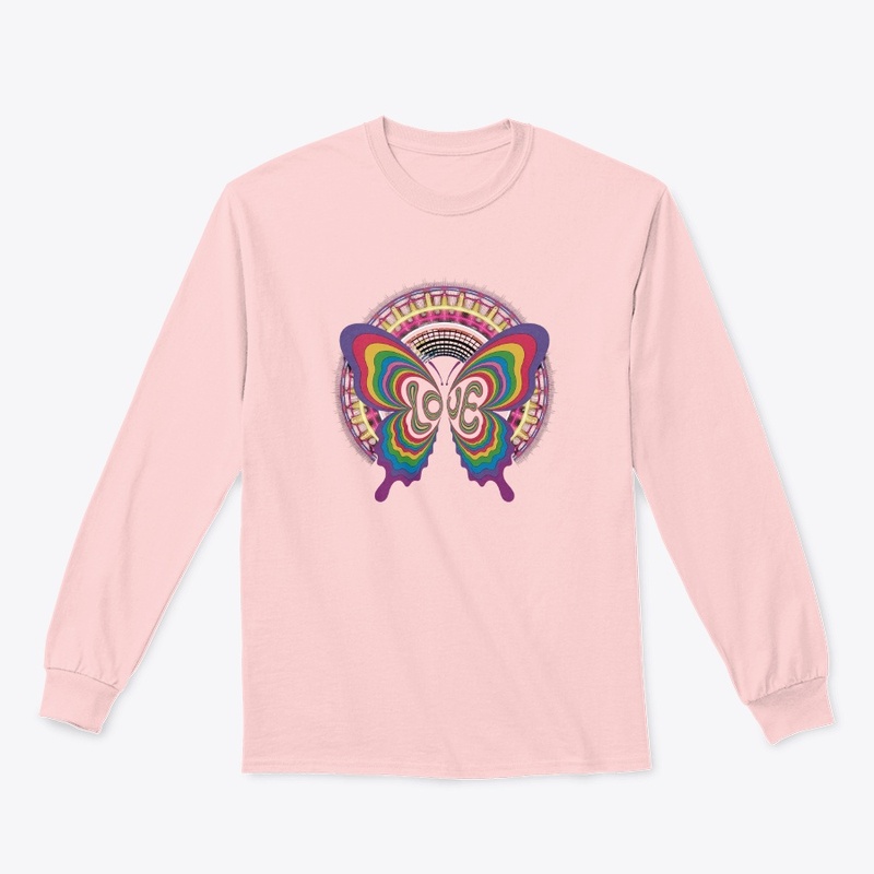 Psychedelic Rainbow Butterfly