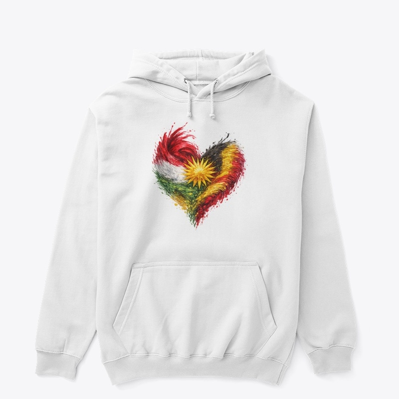 Kurdish-Belgian Heart: Unity Design