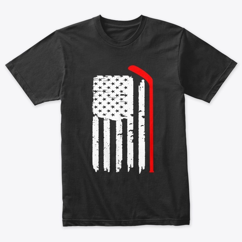 American Flag Hockey USA Patriotic Gift 