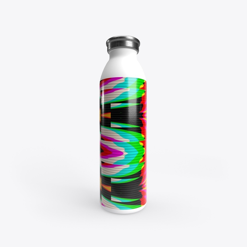 Multicolor Glitch Geometric Patter
