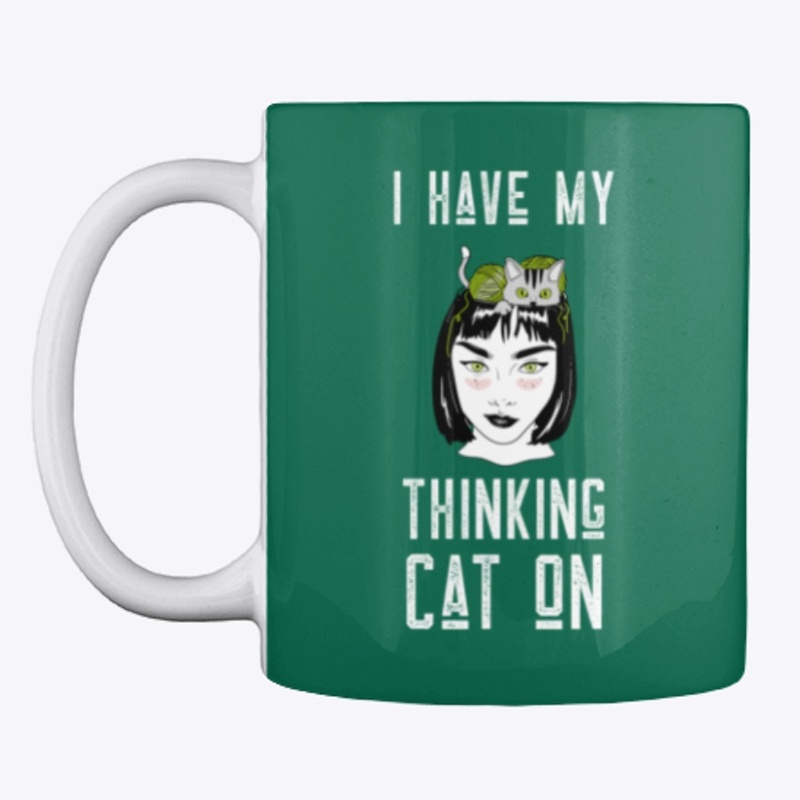 I Have My Thinking Cat On | Cat Tee
