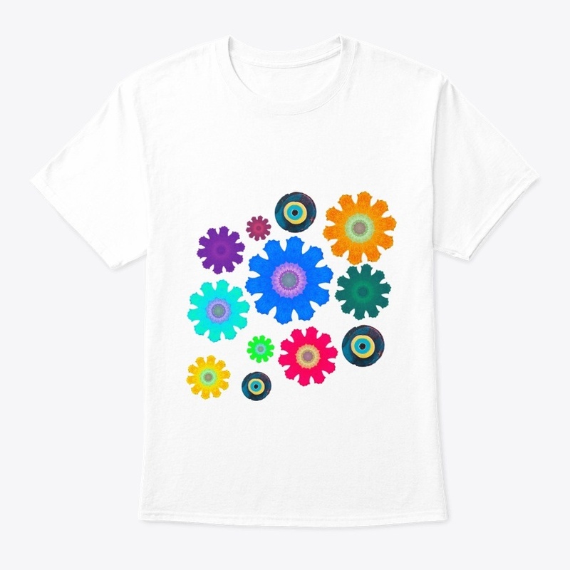 cactus Flower Evil Eye Bead tee