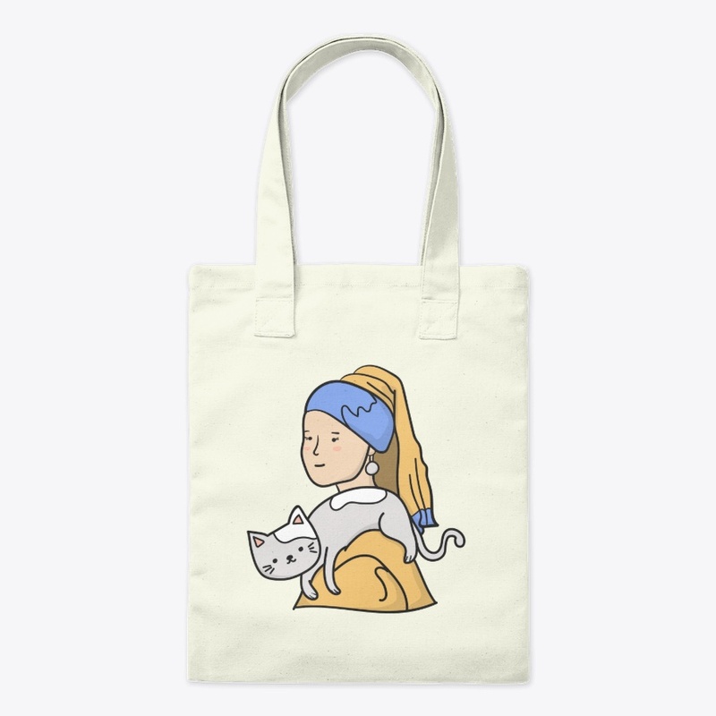 Cat mom, Girl with a pearl earring