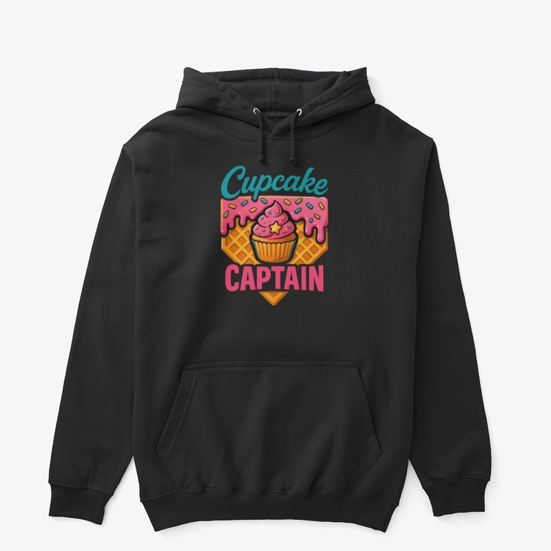 Colorful Cupcake Captain Waffle Art