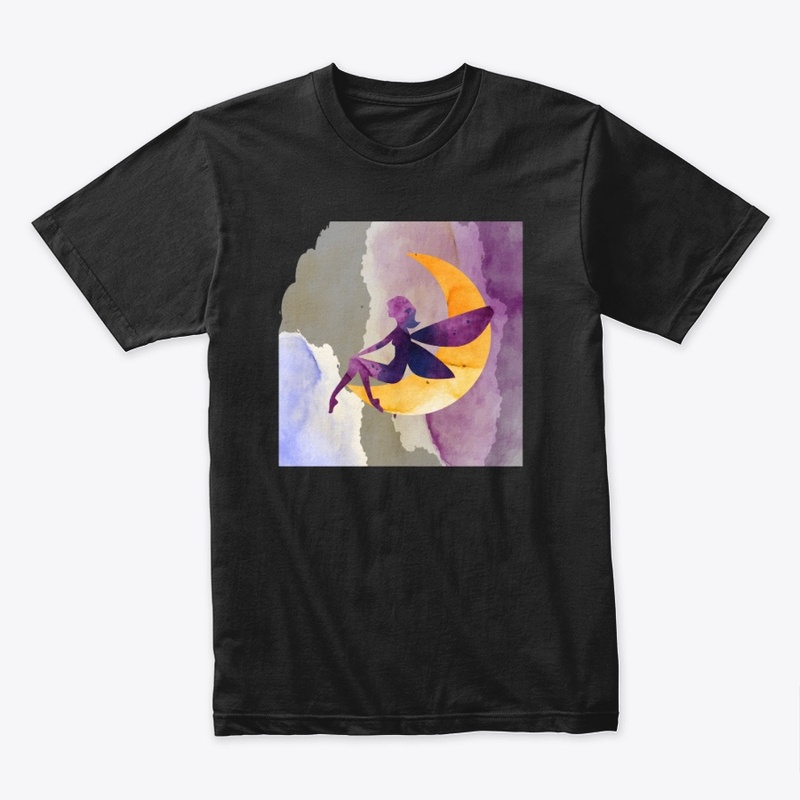 Fairy Sitting On Crescent Moon | Fantasy