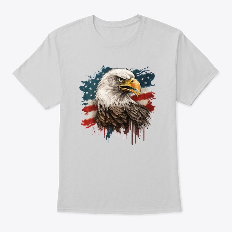 Men's Flag and Eagle Tee Shirt
