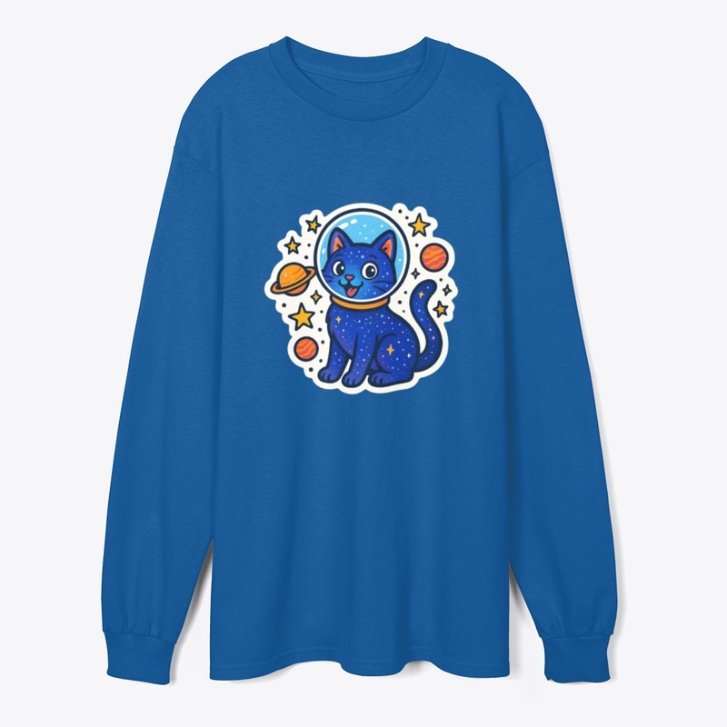 Cosmic Cat Astronaut Space Adventure